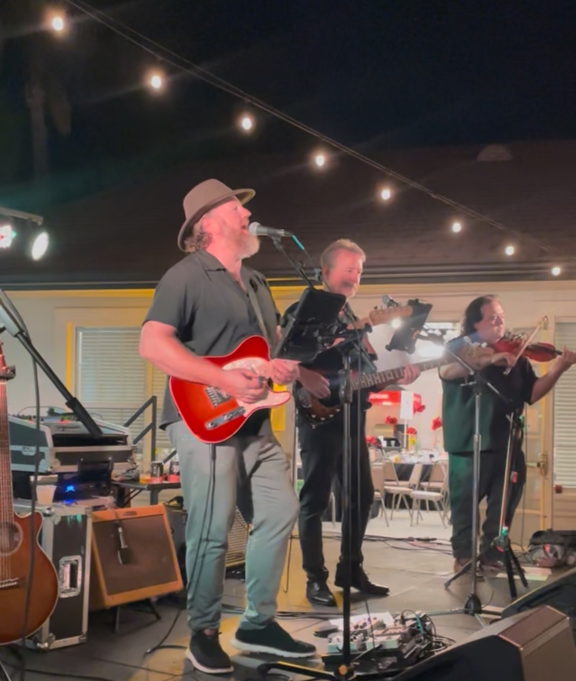 Clay Colton Band performing at Brisket, Bourbon and Brew